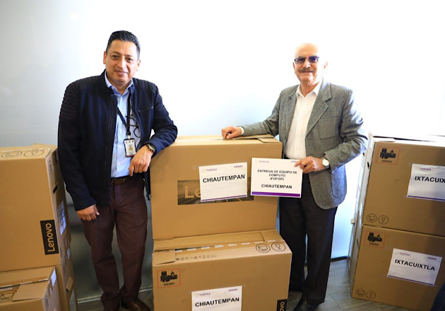Recibe Chiautempan equipo de cómputo para reforzar labores de inteligencia