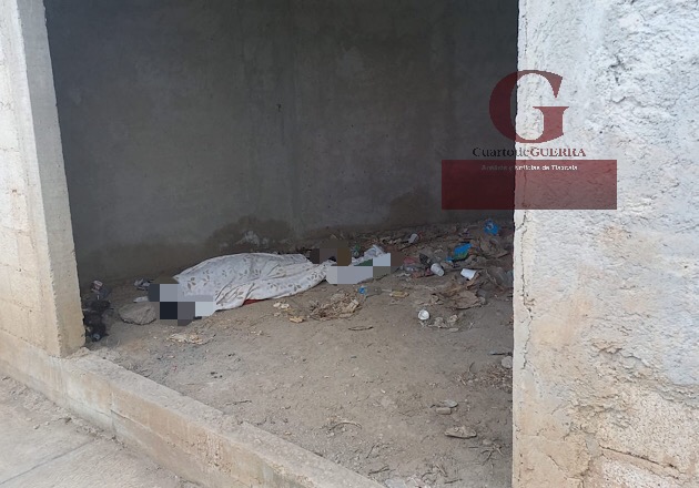 En Panotla, masculino es hallado muerto al interior de un local en construcción
