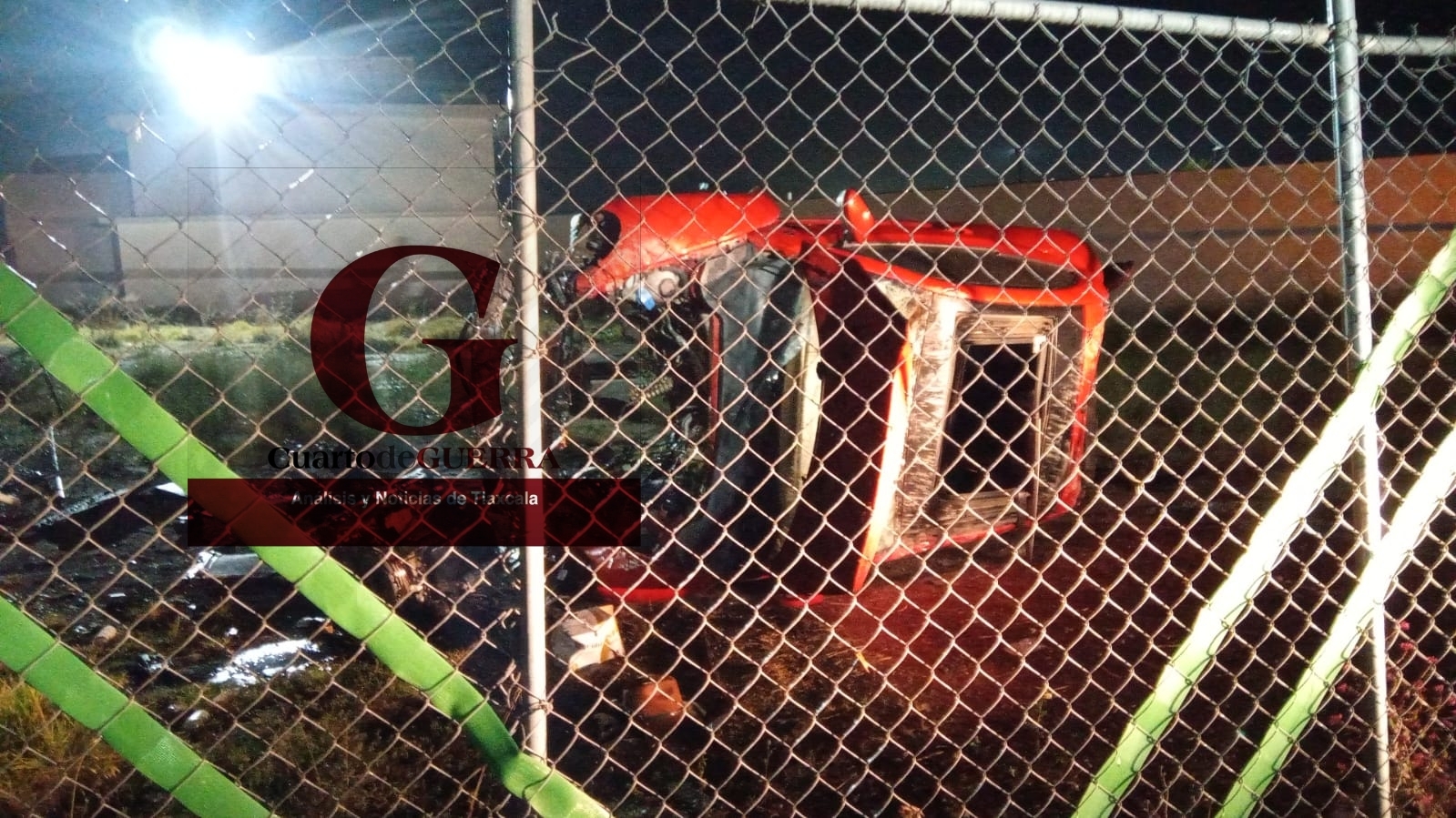 Sufre accidente alcalde de Españita; volcó en la México-Veracruz,  a la altura de Calpulalpan