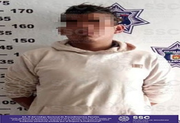 Asegura SSC a tres personas por robo, en Apizaco