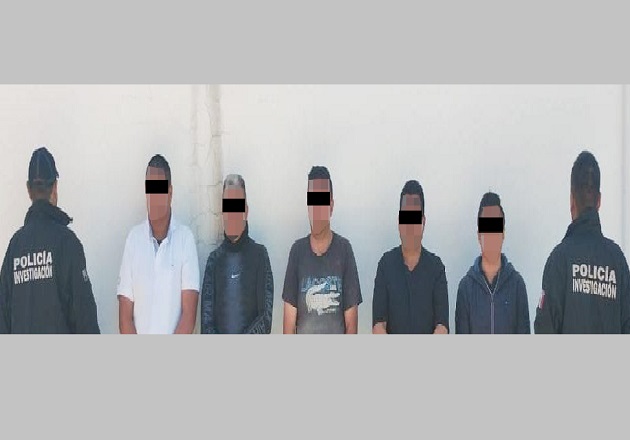 Aprehende PGJE a cinco elementos policiacos de Tlaxco por abuso de autoridad e intimidación