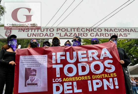 Protestan víctimas de violencia digital del IPN, en la CDMX