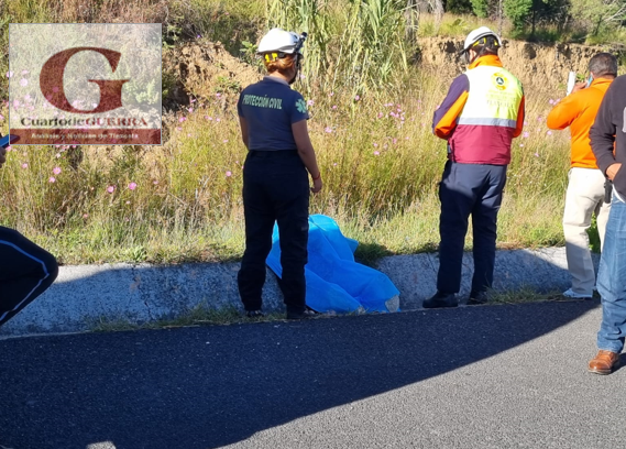 Abandonan cadáver de un hombre en Periférico Tlaxcala; tenía un impacto de arma de fuego