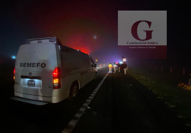 En accidente carretero,  muere un jovencito, a la altura de Cuauhtémoc,  Huamantla