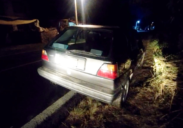 Asegura PGJE en la Apizaco-Tlaxco vehículo que contaba con reporte de robo