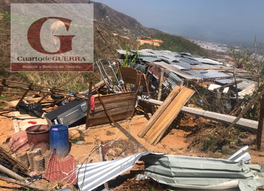 Caminos y casas destruidas en la colonia 21 de Marzo, de Acapulco; no ha llegado ayuda