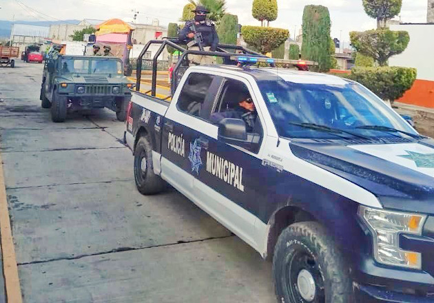 Realizan Policía Municipal de Huamantla y la Sedena patrullajes en diversos  puntos del municipio