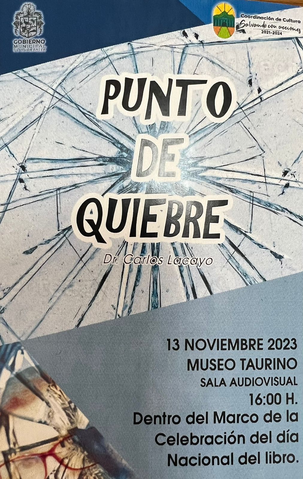 Invita Ayuntamiento de Huamantla a presentación del libro ‘Punto de Quiebre’