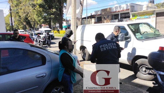 Pistola en mano, sujeto roba 20 mil pesos a cuentahabiente que iba a hacer un depósito bancario, en Tlaxcala