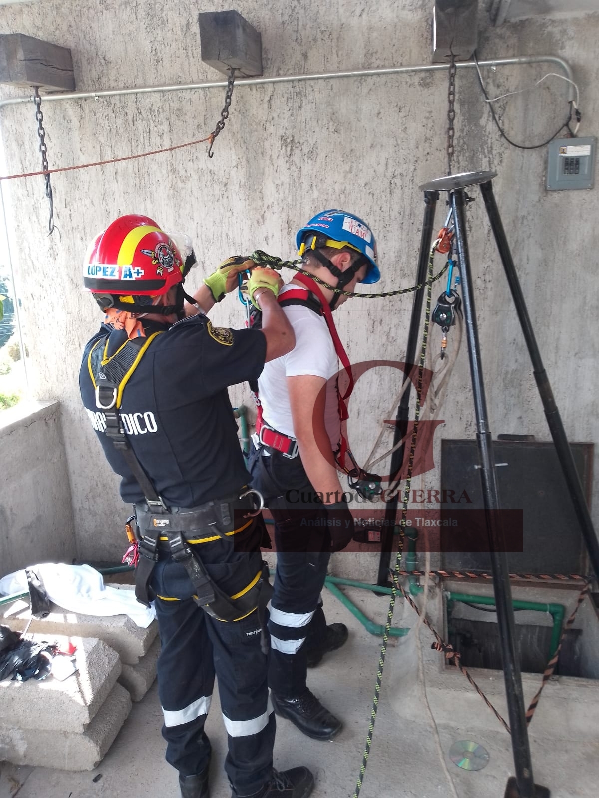 Ahogado dentro de una cisterna ubican cuerpo de un menor de edad, en San Pablo del Monte