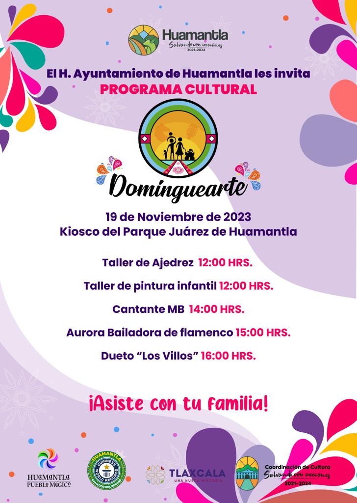 Dominguearte un programa cultural de Huamantla lleno de música y diversión