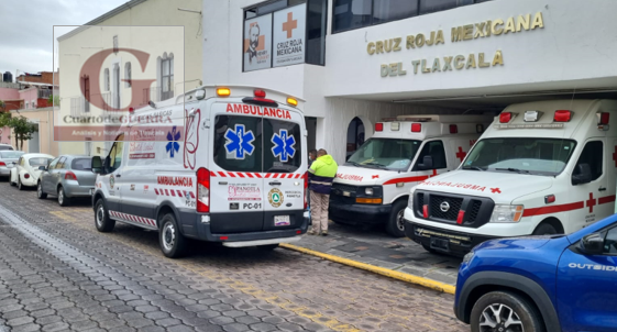 Fallece bebé de seis meses en inmediaciones de la Cruz Roja, Delegación Tlaxcala