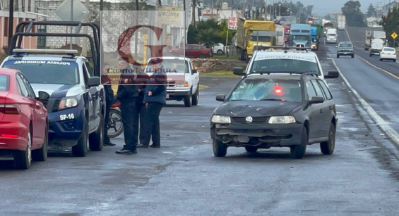 Un motociclista lesionado, tras choque en Calpulalpan