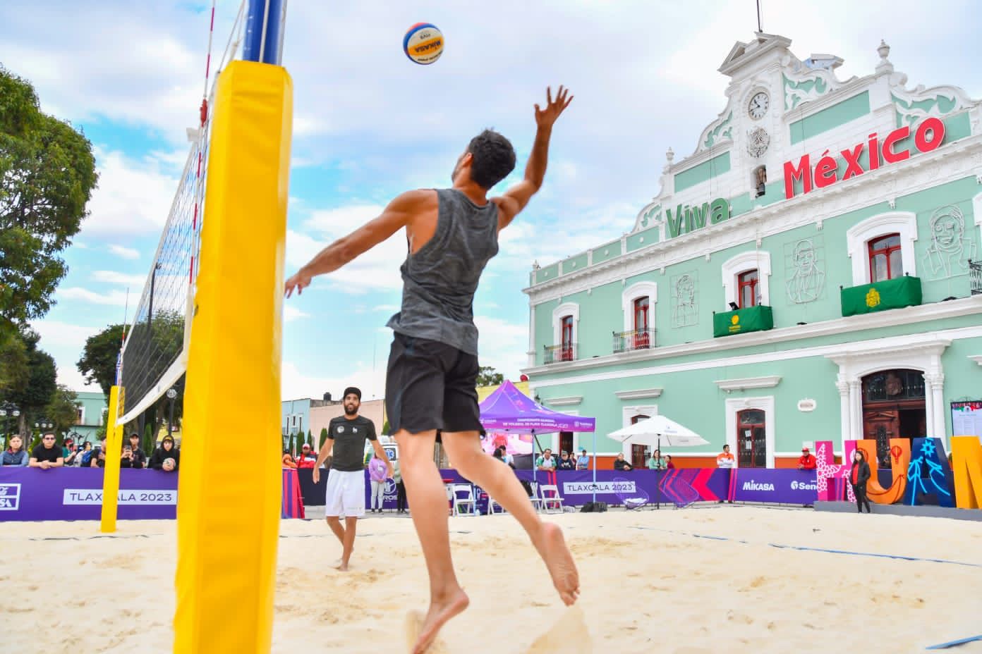Liga de Voleibol de Playa de Huamantla se juega en instalaciones profesionales por el Mundial