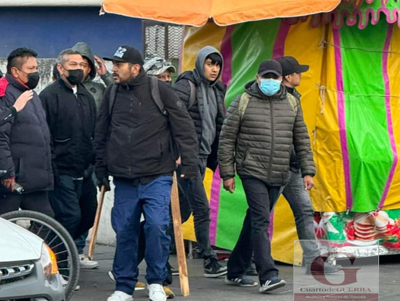 Reprime gobierno de Zacatelco a manifestantes con golpeadores colombianos