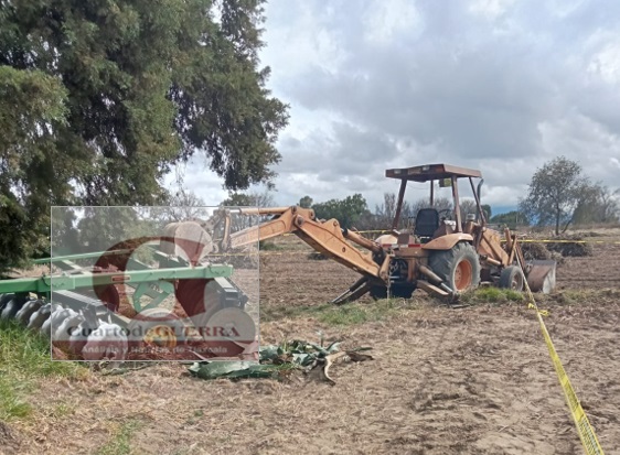 Muere un campesino aplastado por tractor en Apizaco
