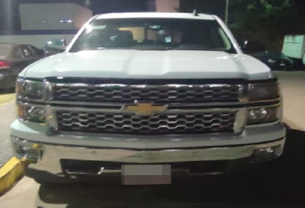 A disposición de PGJE camioneta con  alteraciones en sus medios de identificación