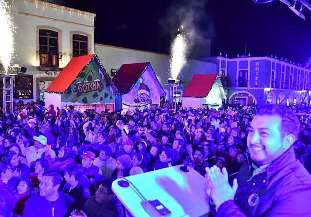 Se desborda la emoción y alegría en Huamantla con la inauguración de la 'Aldea Mágica 2023'