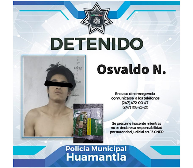 Atrapa Policía de Huamantla a hombre armado con rifle y 350 cartuchos hábiles
