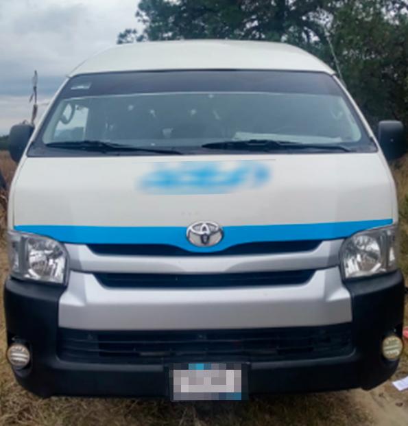 A disposición de PGJE camioneta que contaba con reporte de robo con violencia
