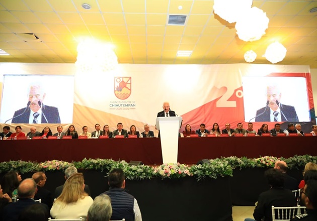 Gustavo Jiménez presenta su Segundo Informe de Gobierno a los chiautempenses