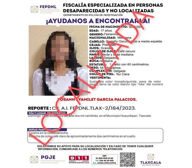 Presentan ante ministerio público a dos menores de edad reportadas como no localizadas: PGJE