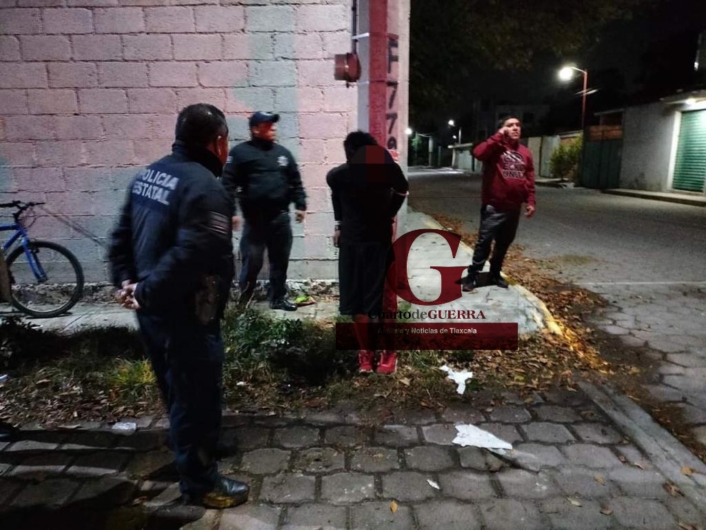 Jovencito estuvo a punto de ser linchado; lo acusaron de robar en una casa en Zacatelco
