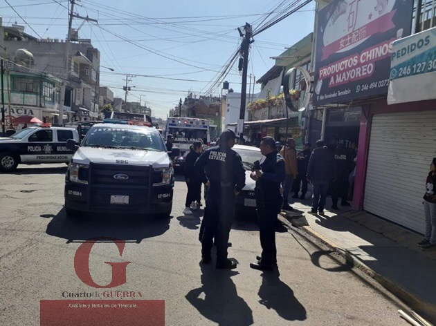 Perpetran robo a punta de pistola en Chiautempan