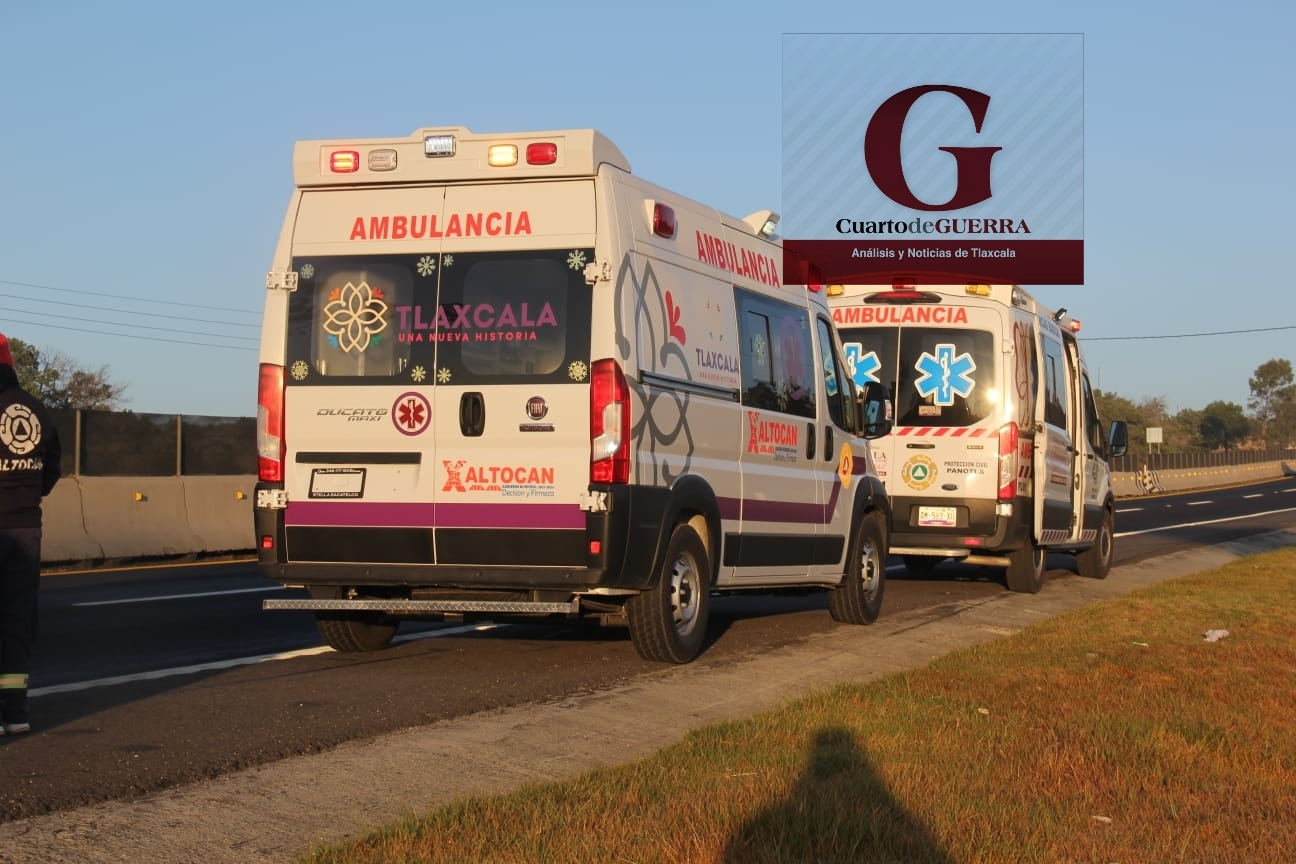 Fallece conductor de autobús proveniente de Catemaco tras choque contra un tráiler robado, en la México-Veracruz