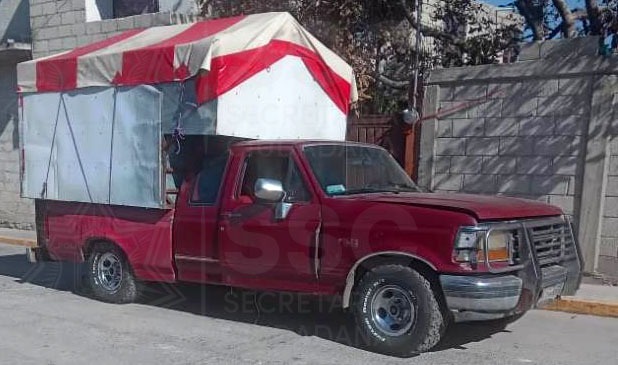 Asegura SSC en Huamantla a hombre en posesión ilegal de hidrocarburo