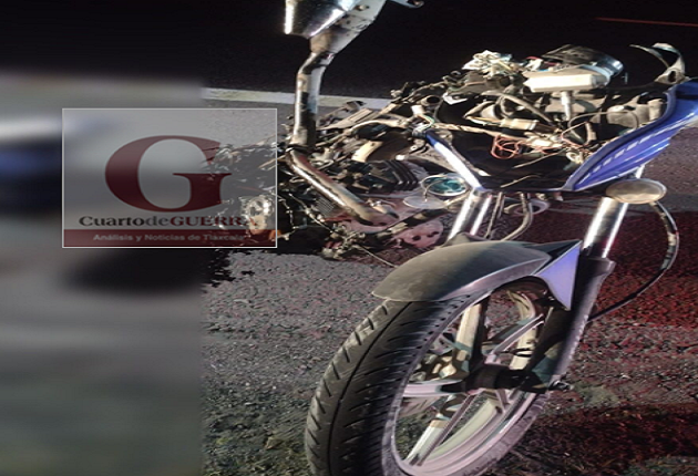 Muere atropellado y desmembrado hombre que viajaba en motocicleta, en Huamantla