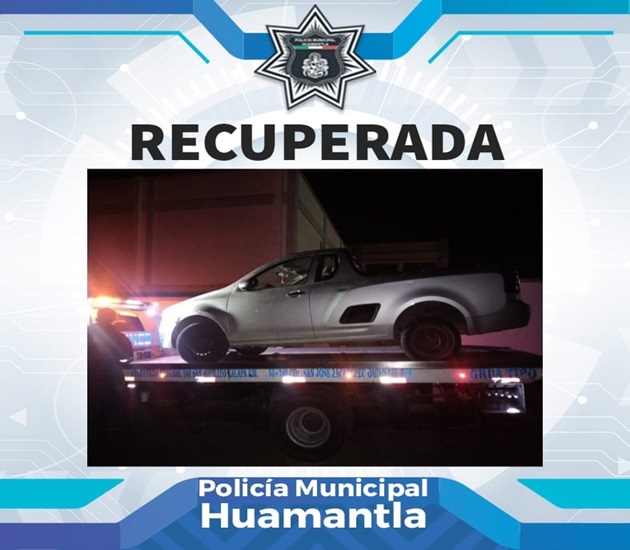 Localiza Policía de Huamantla vehículo con reporte de robo