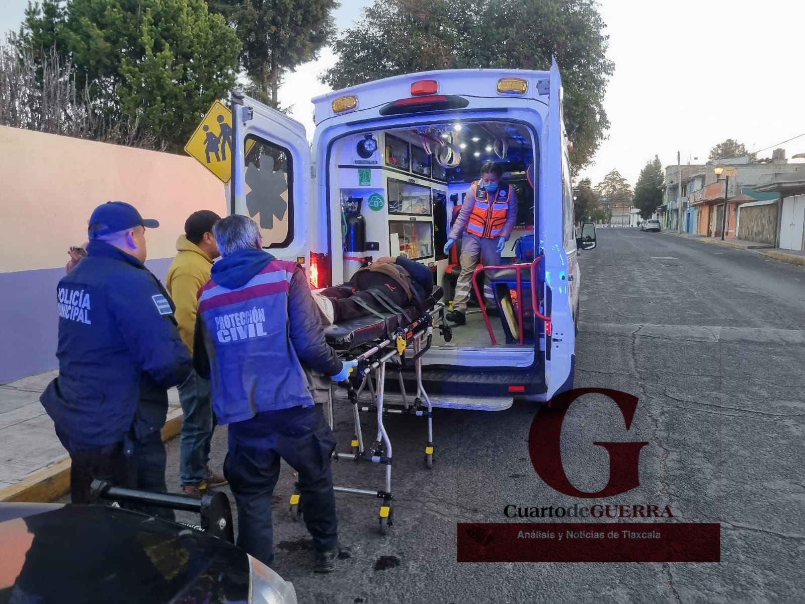 Motociclista atropella a adulta mayor, en Panotla