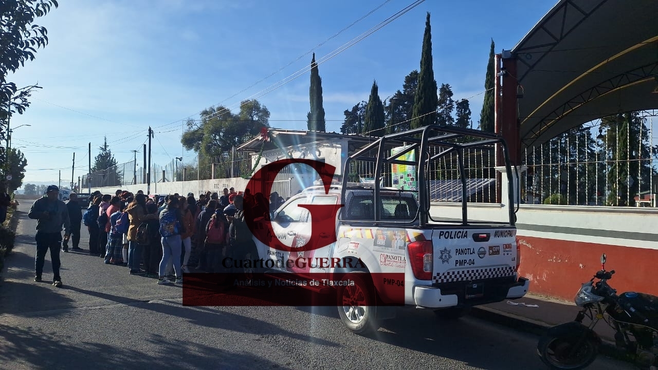 Perpretan robo en primaria de Techachalco, Panotla