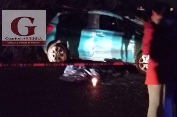 Pareja sufre accidente vial y muere la novia, en Xaltocan