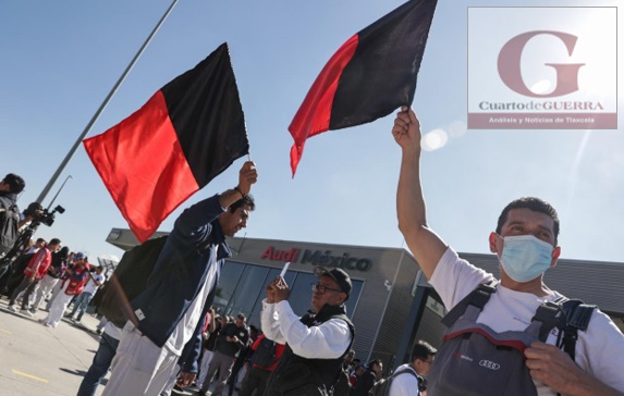 Estalla huelga en planta de Audi en Puebla