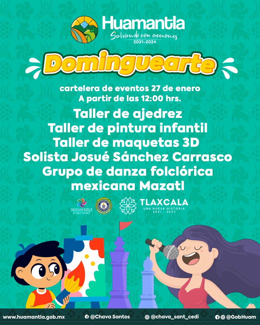 Domingo de convivencia en parque Juárez con el programa cultural ‘Dominguearte’