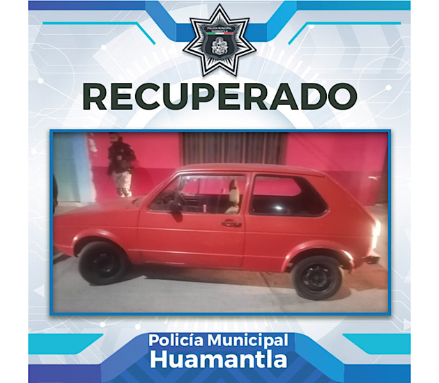 Halla Policía de Huamantla unidad ilocalizable en el Barrio de San Sebastián