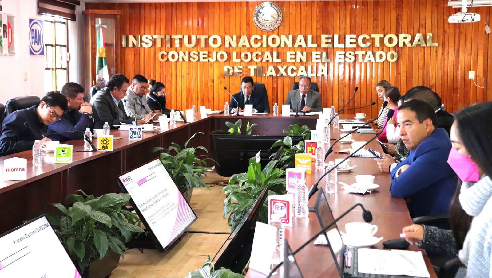 En sesión ordinaria, reportó INE Tlaxcala avance del PEC 2023-2024