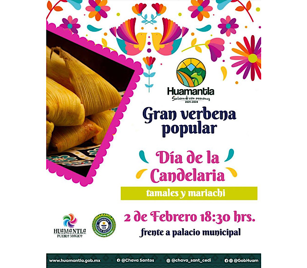 Gran verbena popular en Huamantla por el Día de la Candelaria