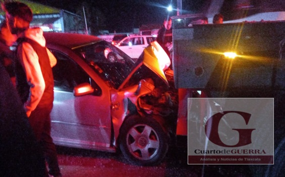 Deja un hombre lesionado choque en Calpulalpan