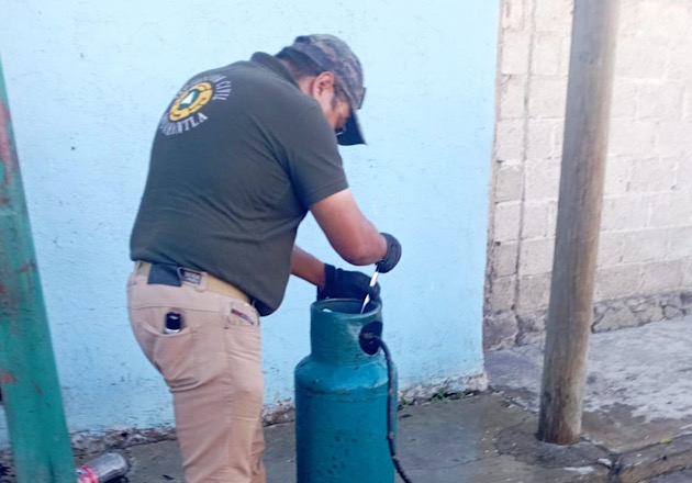 Saldo blanco en fuga de gas en domicilio de San Sebastián Huamantla