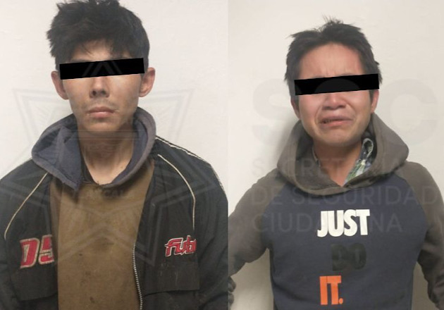 Coordinación de la SSC y C5i permite detención de dos hombres por robo, en Tlaxcala