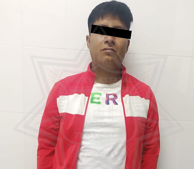 Detienen SSC y Marina a un hombre por portación ilegal de arma, en Tenancingo