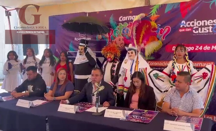 Presenta Apetatitlán cartel de actividades del Carnaval 2024