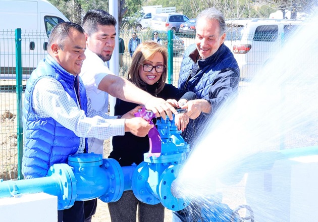 Entregó gobernadora equipamiento del pozo de agua potable en Apetatitlán