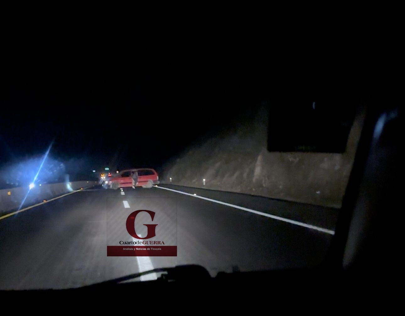 Sufren intento de asalto automovilistas sobre la carretera federal México-Veracruz, a la altura de Calpulalpan
