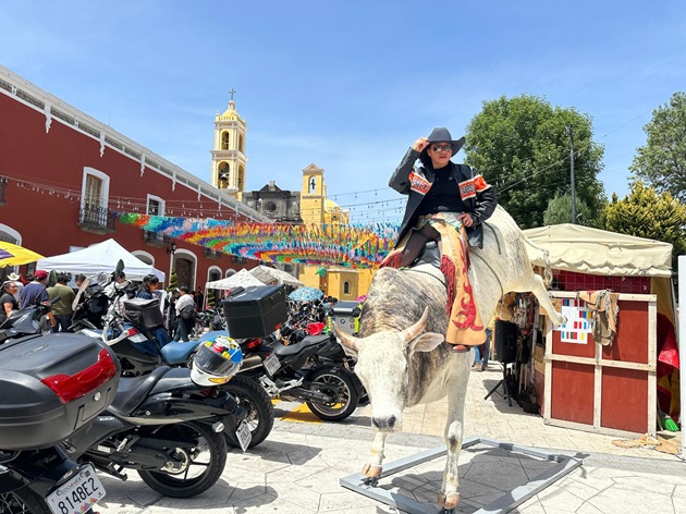 Exitosa visita de motociclistas en el Pueblo Mágico de Huamantla