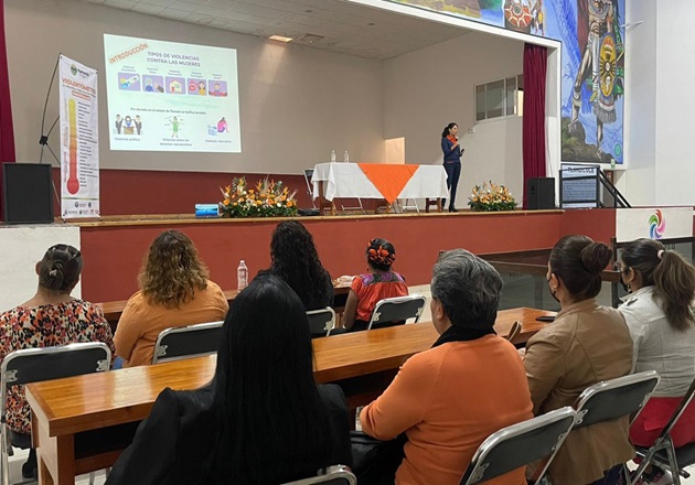 Dirección de Seguridad Pública de Huamantla promueve la no violencia contra mujeres y niñas