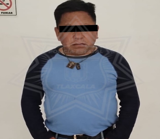 Asegura Policía Estatal a un masculino por acoso sexual; fue acusado por pobladores de Tizatlán